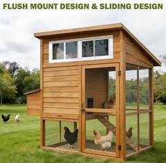 2 Pack Shed Windows 10″x 18″ White Sliding Window Suitable for Chicken Coop