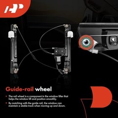 Power Window Regulator with Motor Rear Passenger Side Rear Passenger (RH)
