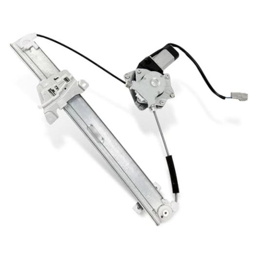 Driver Side Power Window Regulator With Motor Rear Left – Black/White