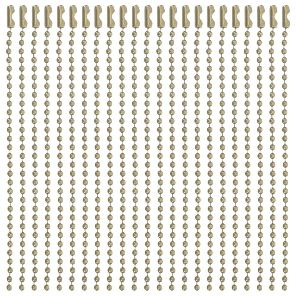 50Pcs Durable Bronze Beaded Chains Iron Ball Chain Connectors for DIY Jewelry