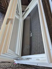24 x 36White Awning Window, Double-Pane Clear Glass, Screen, Colonial GBG