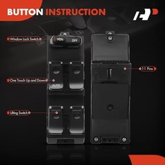 Master Power Window Switch Compatible with Mazda MPV, Protege 1996 1997 1998,