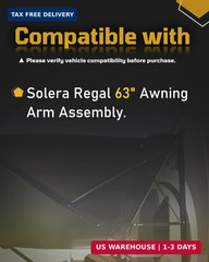 404523 RV Awning Inner Drive Arm 49″ Compatible with Solera Regal 63″ Awning