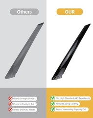 Windshield A-Pillar Trim Molding Set Compatible with 2014-2019 Kia Soul, Left