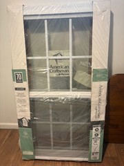 NEW American Craftsman double hung window – 30″ x 54″, with grilles