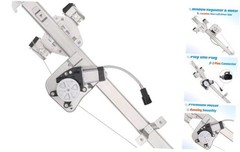 Rear Driver Side Power Window Regulator with Motor Compatible with 2007-2013