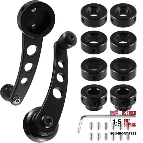 Universal Car Window Handle Winder Riser, Window Crank Window Cranks, Black