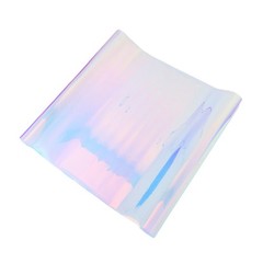 1 Set Reusable Iridescent Glass Tint Decorative Privacy Window Film Multicolor