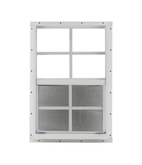 18 x 36 Shed Window TEMPERED GLASS White Flush Playhouse Garage animal shelters