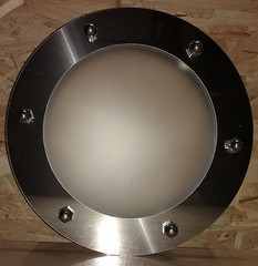 PORTHOLE FOR DOOR STAINLESS STEEL phi 150 mm flat