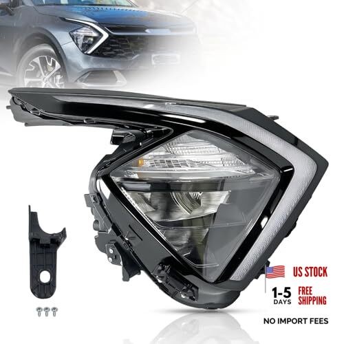92102-DW000 Right Side LED Headlamp Assembly ABS & Right Headlight