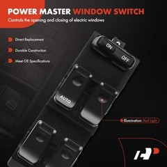 Master Power Window Switch Compatible with Mazda MPV, Protege 1996 1997 1998,