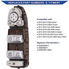 Mercedes Power Window Switch – Front Driver Side – Obaee Master Power Window