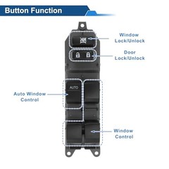 Front Left Driver Side Power Window Switch for Toyota Yaris 2011-2019 Window