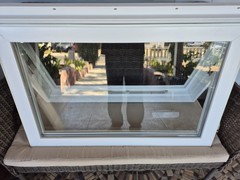 24 x 36White Awning Window, Double-Pane Clear Glass, Screen, Colonial GBG