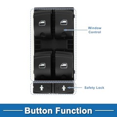 Power Window Switch No.4F0959851G Front Left Driver Side Window Control Switch