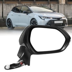 Power Heated Side Mirror With Turn Signal For E210 2020 Gloss Black