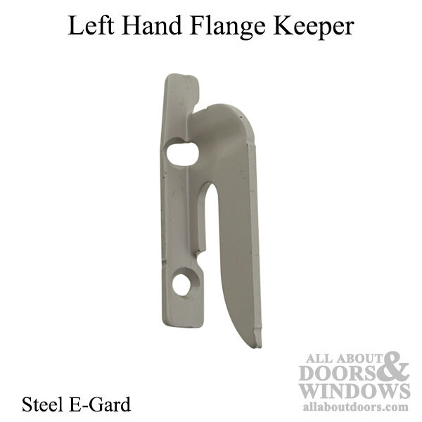 Sash Lock Hook, Flange Keeper, Left Hand – Steel E-Gard