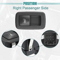 Right Passenger Side Power Window Switch Fit for Ram 1500 2500 3500 2019-2023