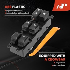 Front Left Driver Side Power Window Switch, with Auto Up & Down | Compatible