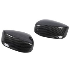 1 Pair Carben Fiber Style Side Mirror Cap Cover For European