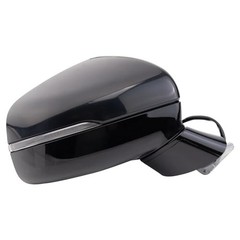 Passenger Side Power Heated Mirror with Blind Spot Indicator Smooth Black