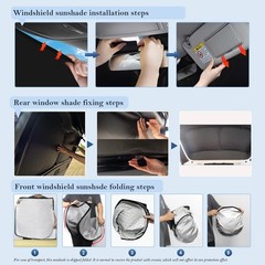 KMF 8pcs Sun Shades for Kia Soul 2014-2019 Accessories, Custom Fit Car Window…