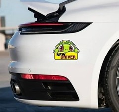 New Adorable Cartoon Turtle Safety Decal for Teen Drivers – Viny Style: Turtle