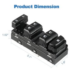 Master Power Window Switch Compatible with Kia Forte 2019 2020 2021, Driver