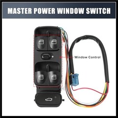A2098203410 20982034109116 Car Master Power Window Switch Front Driver Side