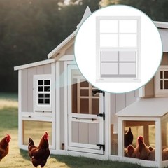 2 Pack 12″x18″ Sliding Shed Windows – White Flush Mount with Tempered Glass & Sc