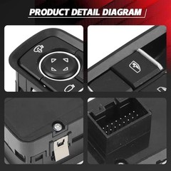 Front Power Window Switch 2011-2025 for Porsche Sports 911 991 718 Boxster