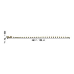 50Pcs Durable Bronze Beaded Chains Iron Ball Chain Connectors for DIY Jewelry