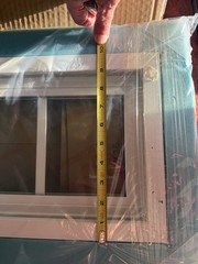 36 x 10 Vinyl Transom Window White Tempered Glass Fixed Window New In Box