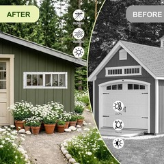 2 Pack Shed Windows, 10″X29″ Sliding Windows with Tempered Glass & Fiberglass Sc