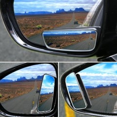 Adjustable Stick-On Blind Spot Mirror for Cars, Wide Angle Convex Rear View Desi