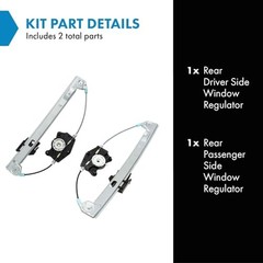 Rear Power Window Regulator Set Compatible with 1999-2006 Volkswagen WRA19868