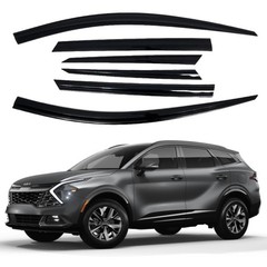 AUTOCLOVER Tape-On Rain Guards Window Visors 6 Pcs Set for Kia Sportage 2023 …