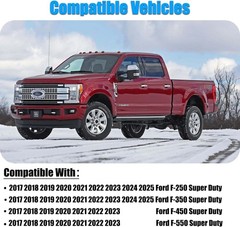 Chrome Plated Mirror Covers Caps Fit for Ford Super Duty 2017-2025 F-250 F-350 2