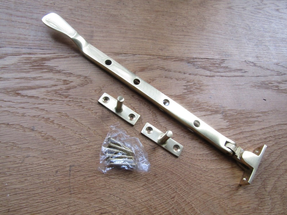 Rustic window stay fastener SOLID BRASS VICTORIAN vintage old English window