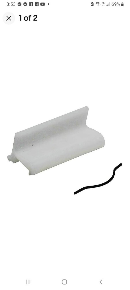 Yale Ogron White Plastic Single Hung Window Sash Lock (2-Pack)