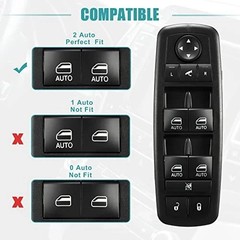 Front Left Driver Side Master Power Window Switch Fits Chrysler Pacifica