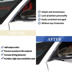 Daeiclru Car Front Window Triangle Cover Compatible with Jaguar F-Type 2013-2…