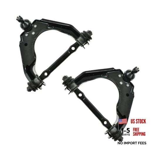 Front Upper Driver and Passenger Side Control Arm and Ball Joint Set 2 Piece