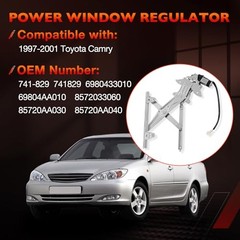 Power Window Regulator with Motor Rear Left Driver Side Compatible with Toyota
