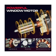 Power Window Regulator w/Motor L/F-Fit Chevy Silverado 01-06,GMC Sierra,Cadillac