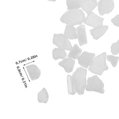 Durable Microwave Kiln Fusing Glass White DIY Craft Scrap for Jewelry Projects