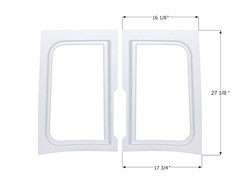 Icon (I6S) 15449 Window Trim White ABS Plastic With Trimming