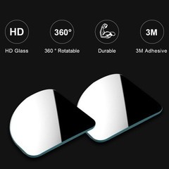 Blind Spot Mirror, 2 Inch Frameless Convex Rearview Mirror for C Style: Sector