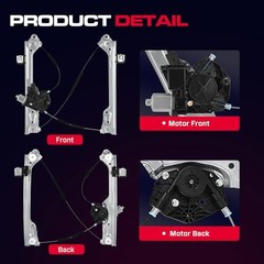 Front Driver Side Power Window Regulator with Motor (7 Pins) Front Driver (LH)